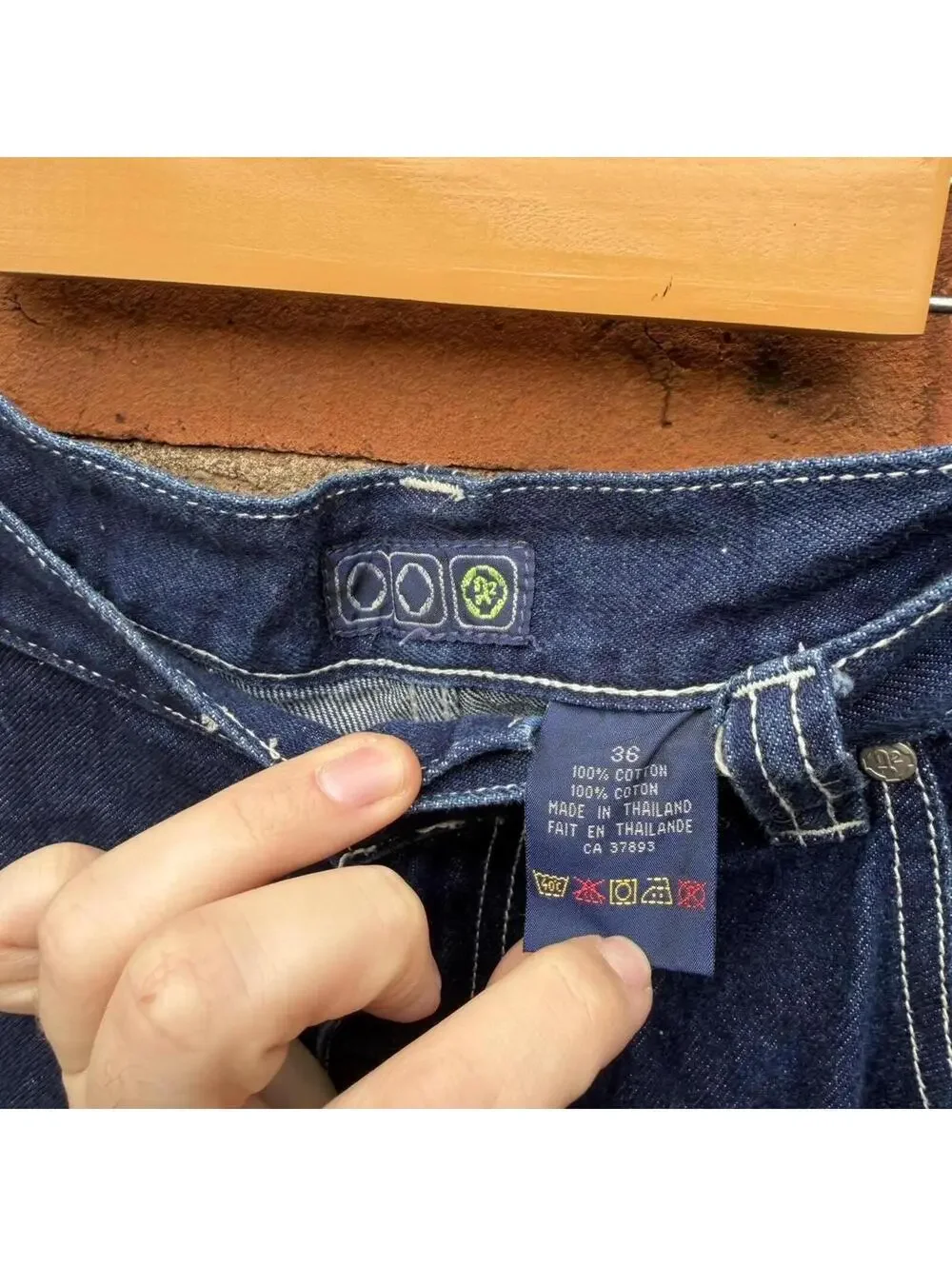 vintage Randy river R2 jean shorts 00s 36 - Picture 8 of 8